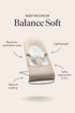 BabyBjörn Balance Soft Tri Jersey Baby Bouncer- Light Beige (EX DISPLAY)